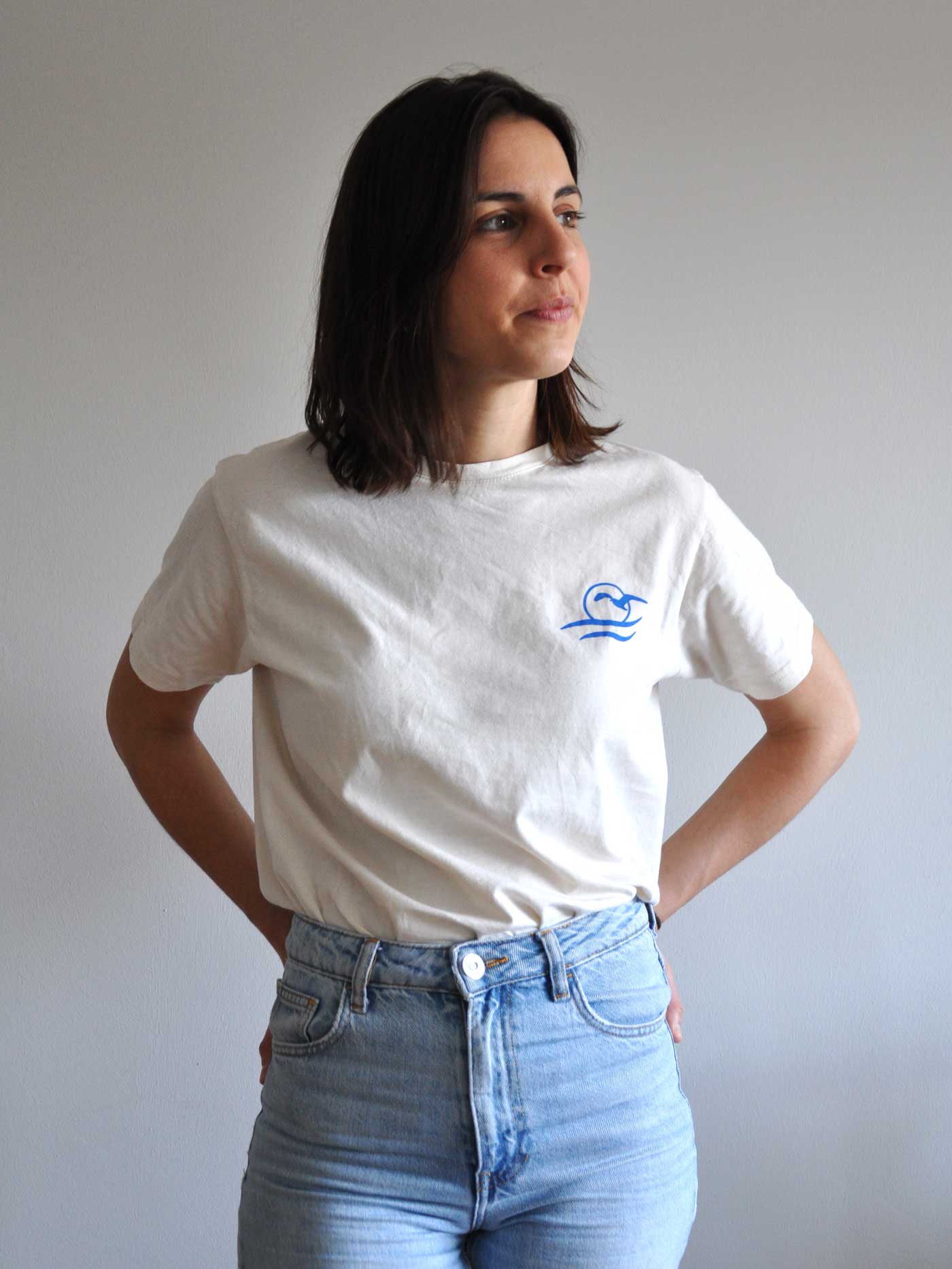 Camiseta manga corta 100% algodon serigrafia Oda al mar