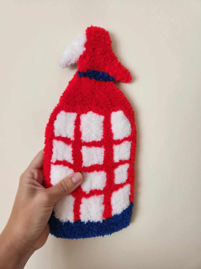 Sifón Decorativo Tufting 9x25cm - Elemento Colgante Lana
