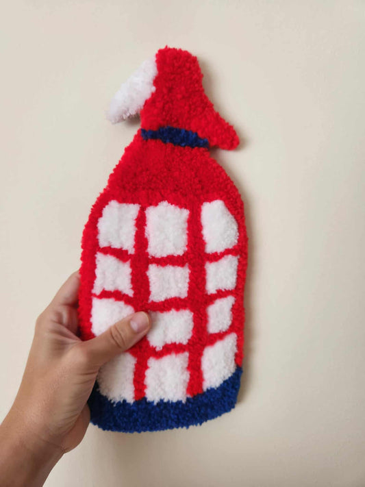 Sifón Decorativo Tufting 9x25cm - Elemento Colgante Lana