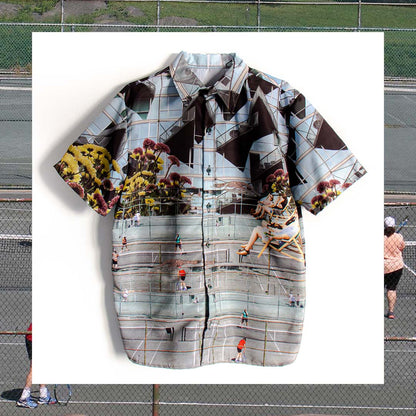 Camisas de Satén - Obra Textil de Satén Sublimado | Carola Oliveri y Franga Ure