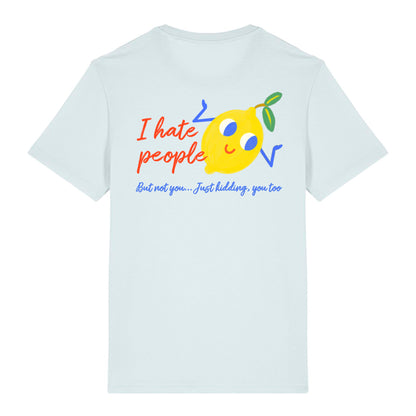 Camiseta Limón Azul de algodón orgánico
