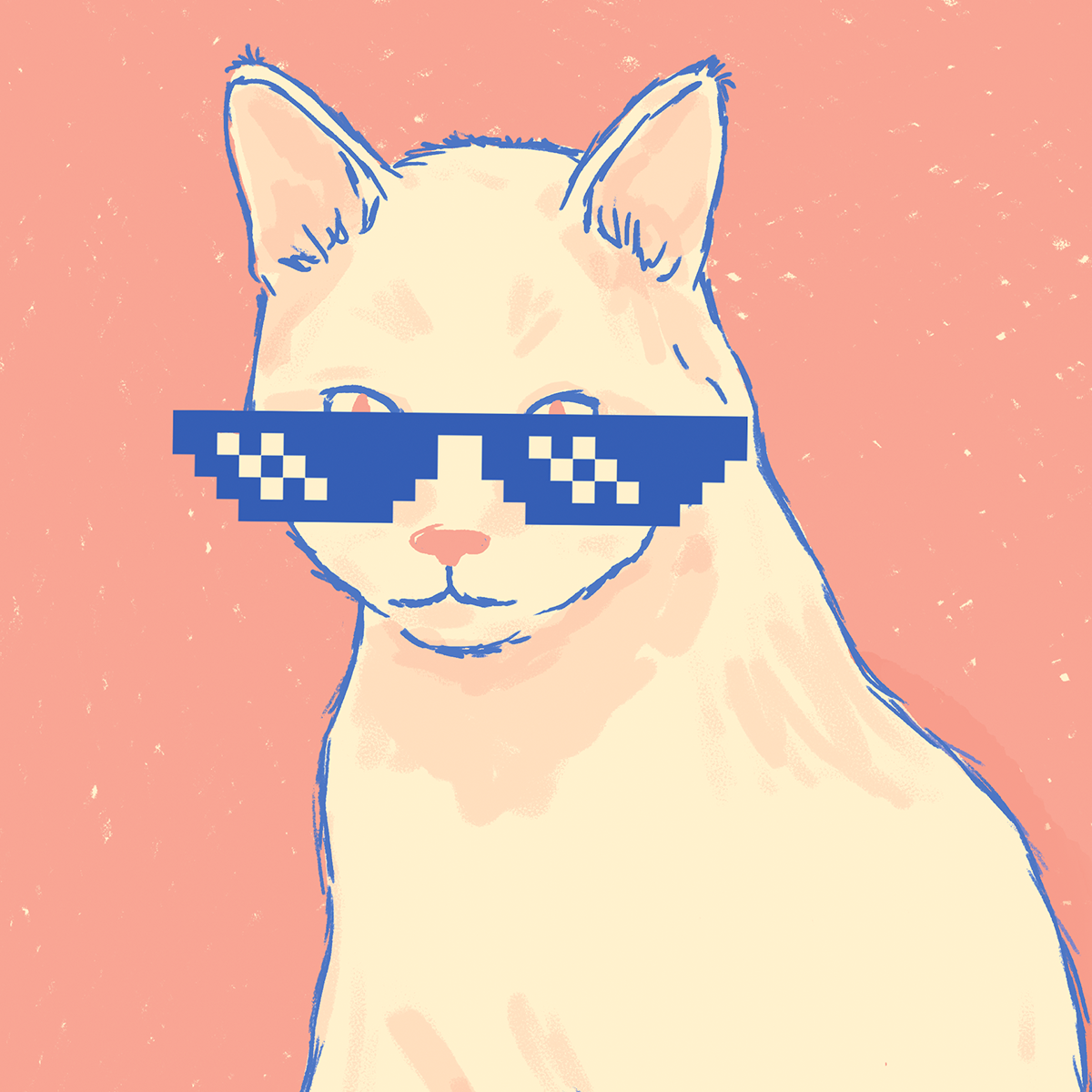 Lámina lucky cat a5