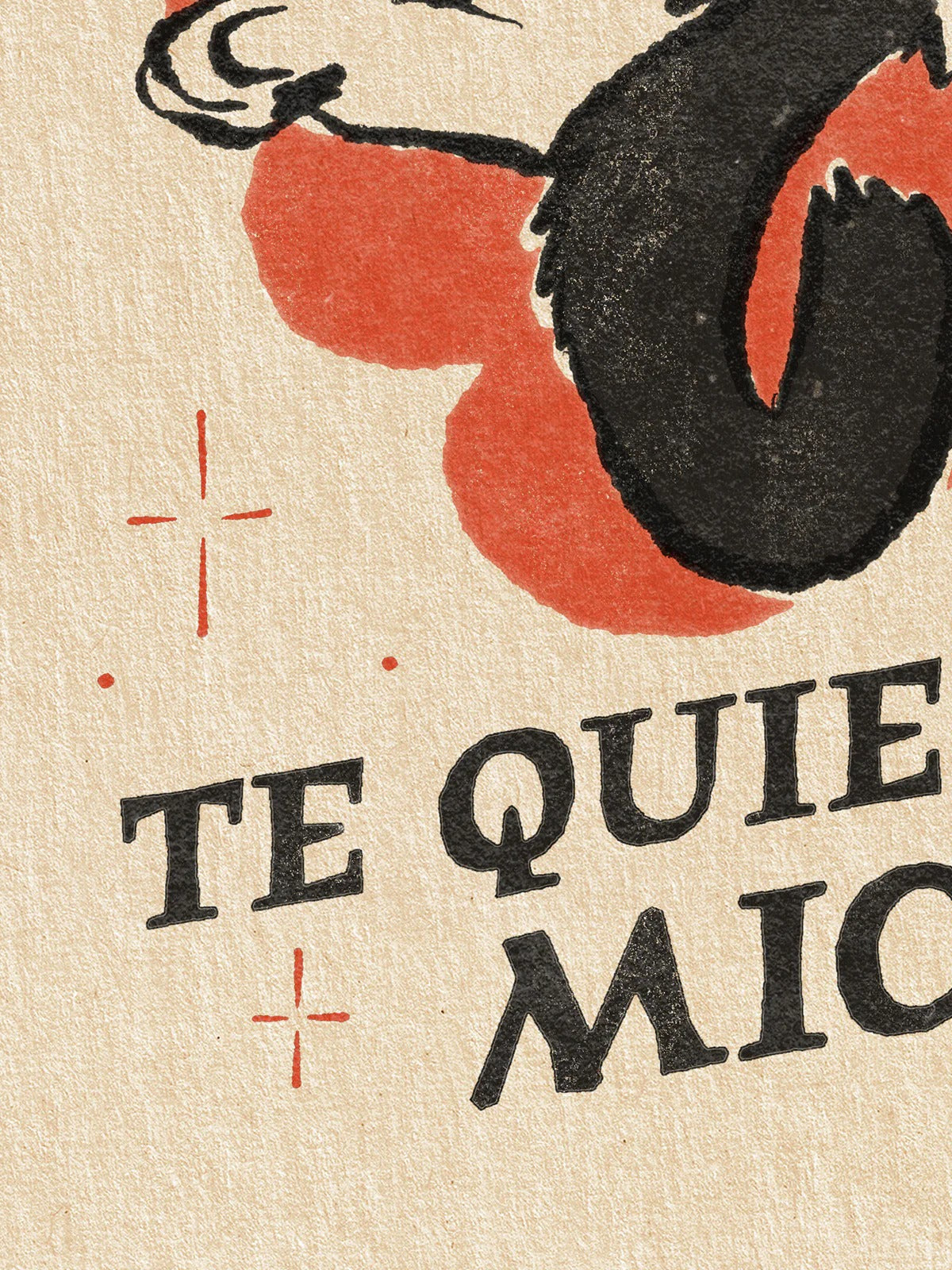 Lámina "No Parece pero te Quiero Michisimo" - Gato Amor