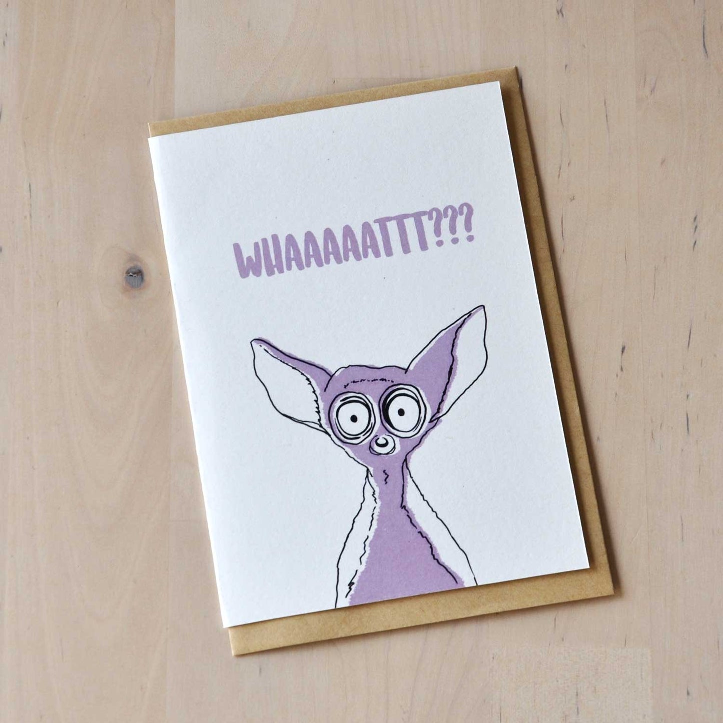 Postal con sobre 'Whhhhhaaat?' – Just Joking A7