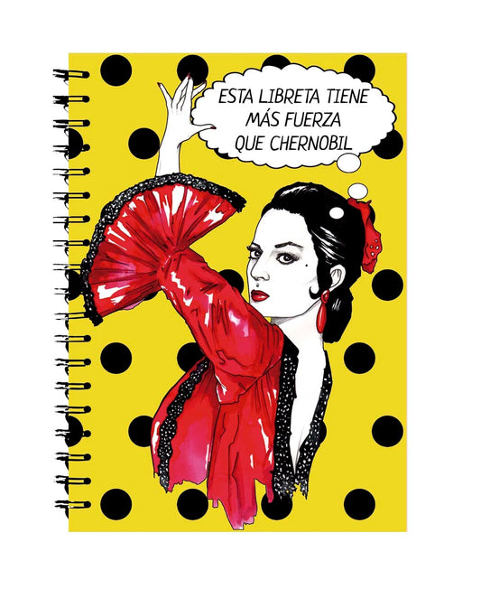 Libreta A5 Lola Flores – Más Fuerza que Chernóbil