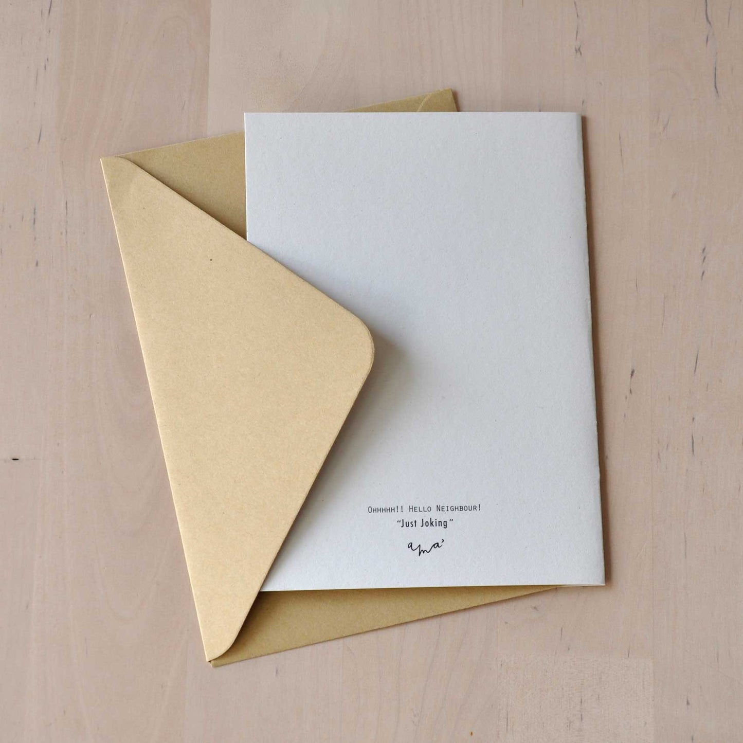 Postal con sobre 'Ohhhhh!! Hello neighbour!' – Just Joking A7