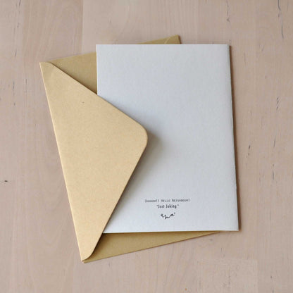 Postal con sobre 'Ohhhhh!! Hello neighbour!' – Just Joking A7