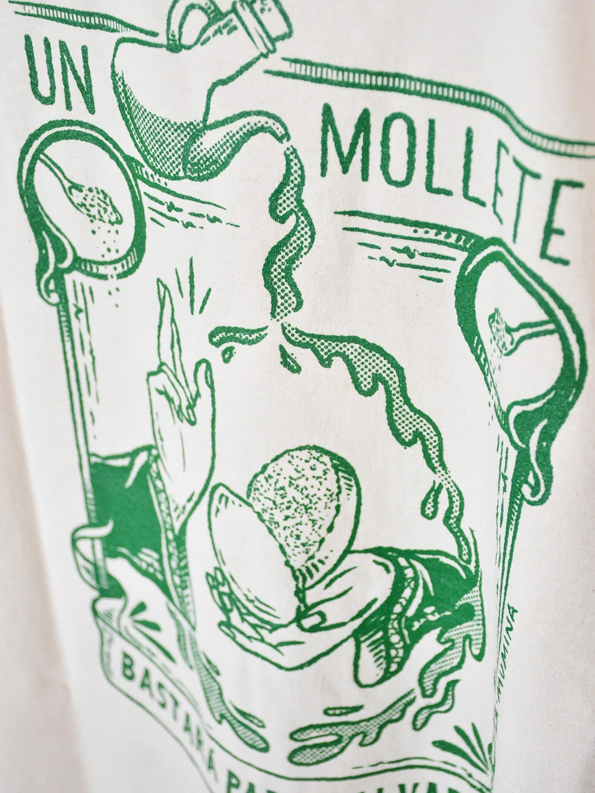 Camiseta Un Mollete – Serigrafía Doble | Poc a Poc
