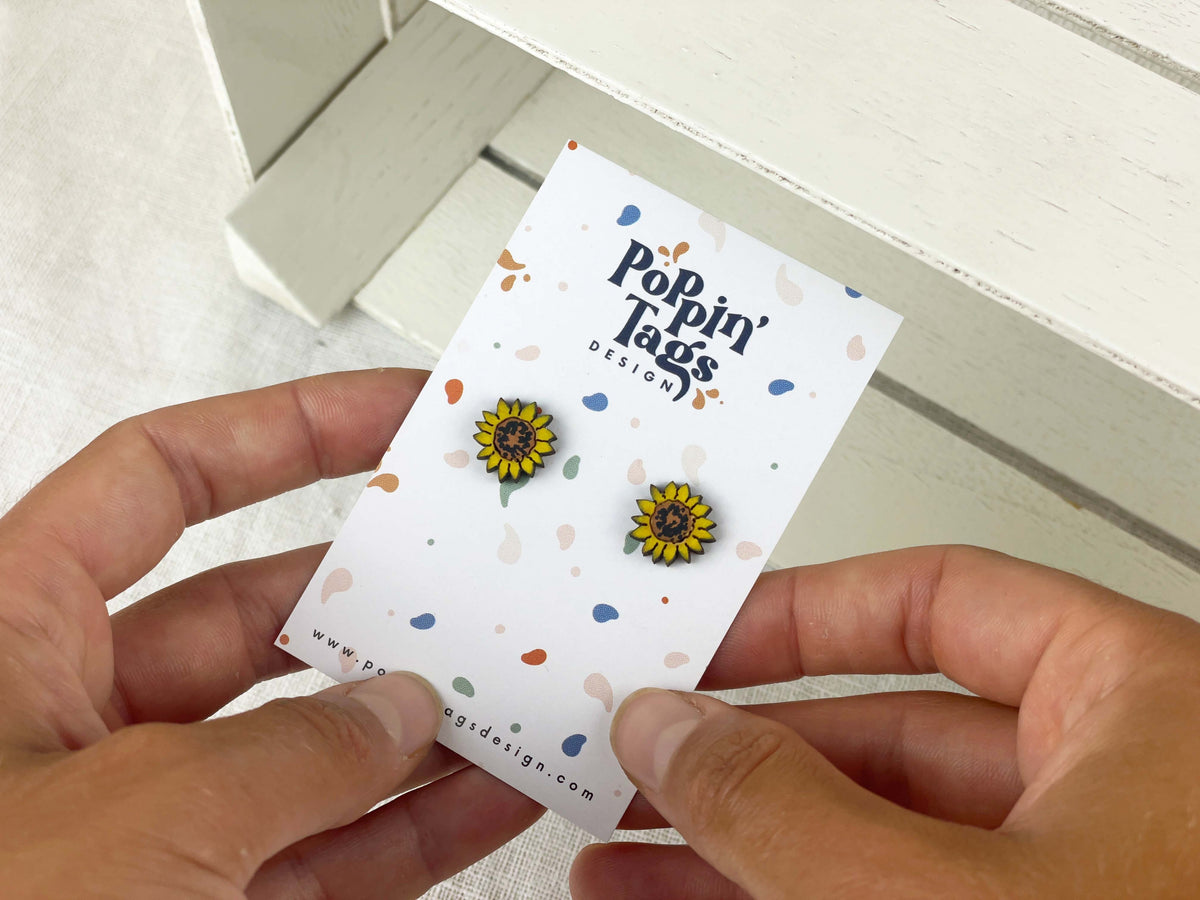 Pendientes: Girasoles