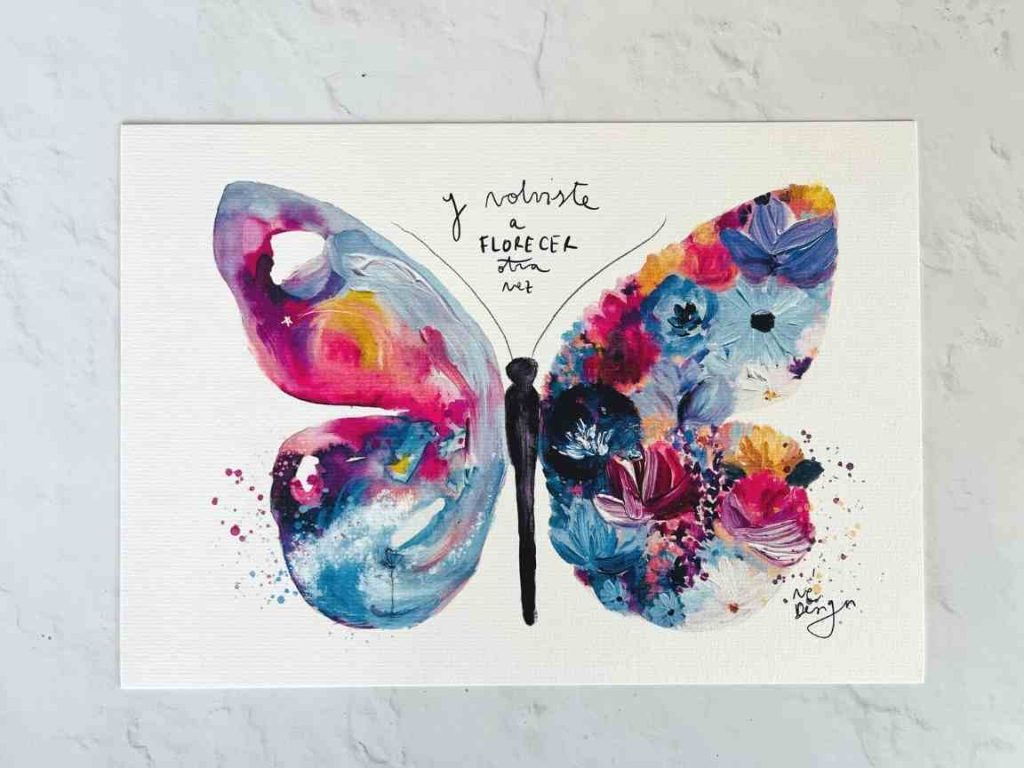 Lámina Mariposa - Volviste a florecer otra vez