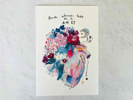 Lámina Donde abraces todo de ti