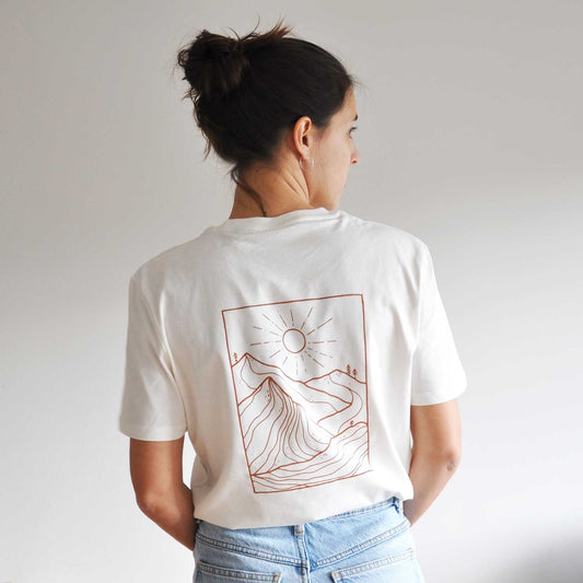 Camiseta manga corta 100% algodon serigrafia Montaña