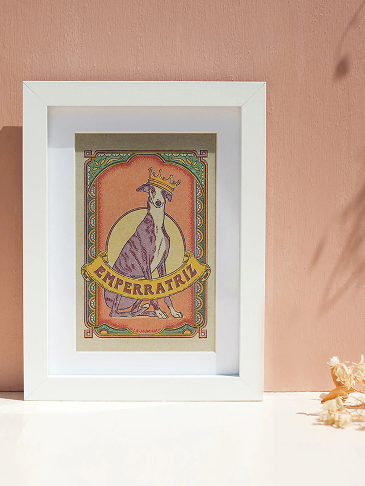 Lámina "Emperratriz" - Galgo Medieval Estilo Vintage