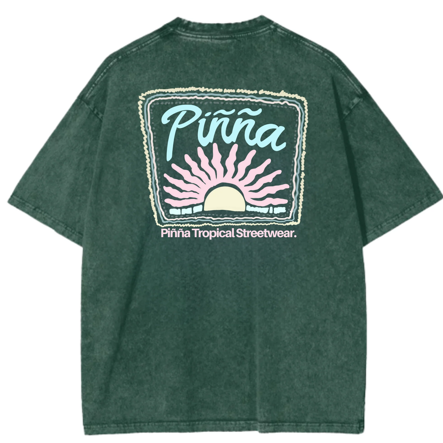 Camiseta Oversize Uluwatu Sunset – Algodón Orgánico Acid Wash