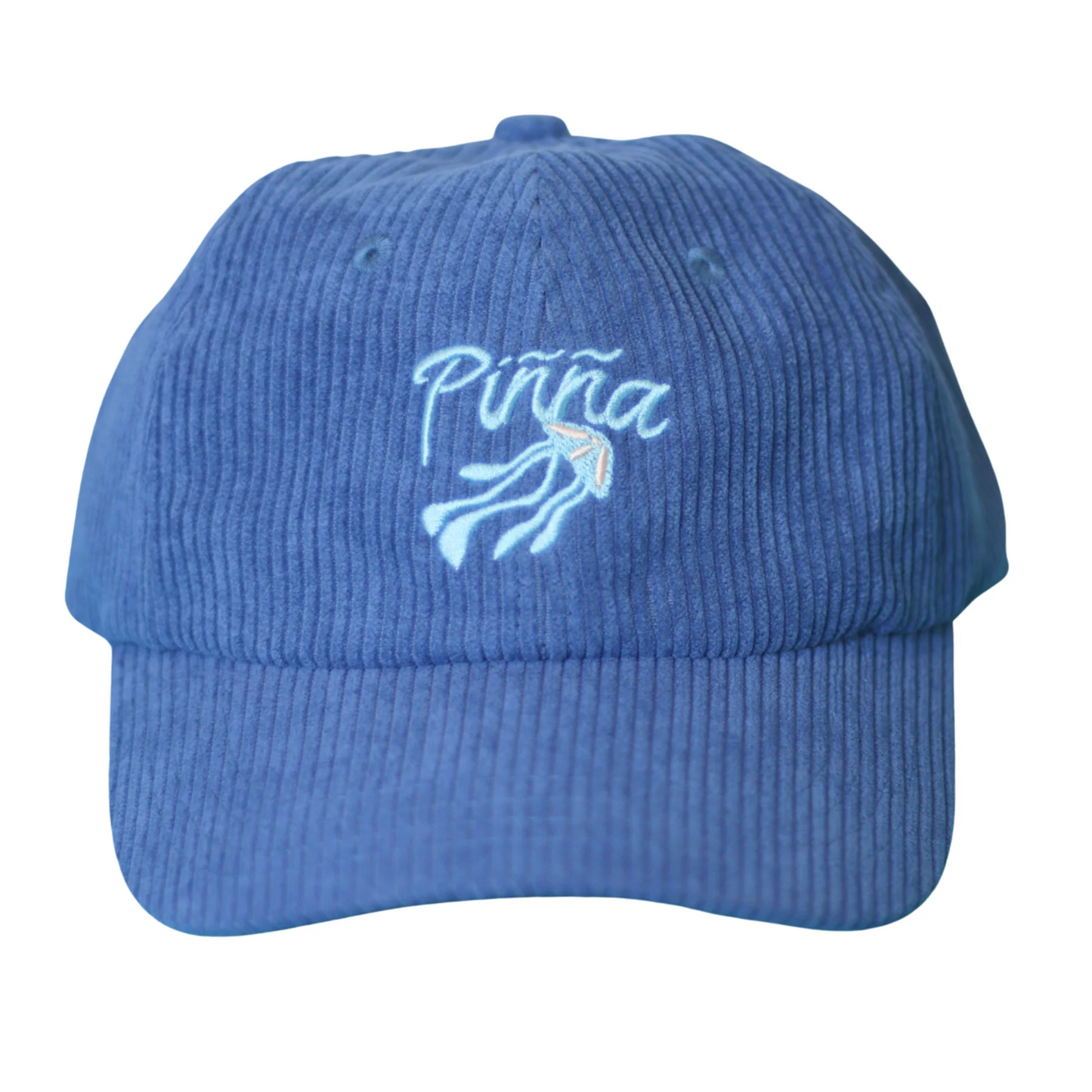 Gorra de Pana Azul Piñña – Bordado Medusa