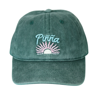 Gorra "Sunset" Verde Gastado - Ajustable y Unisex