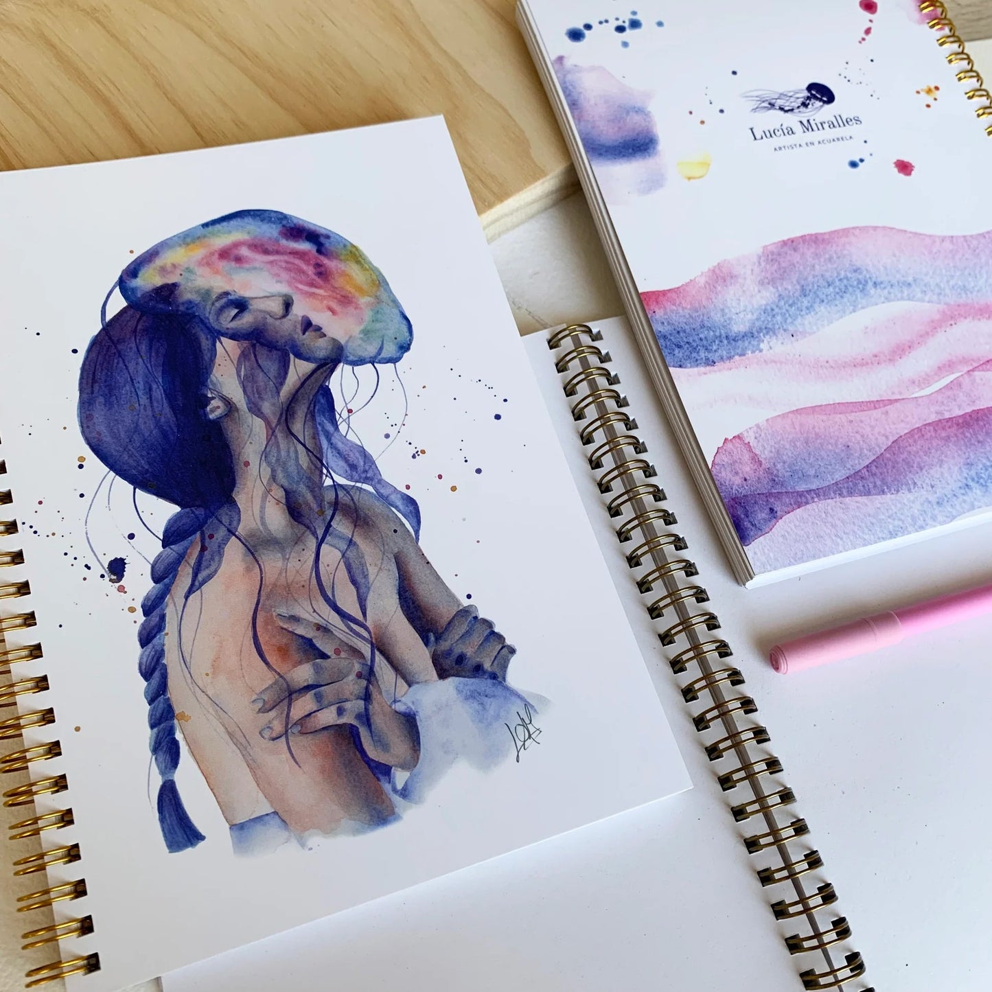 Cuaderno Anillado – Mujer con Medusa