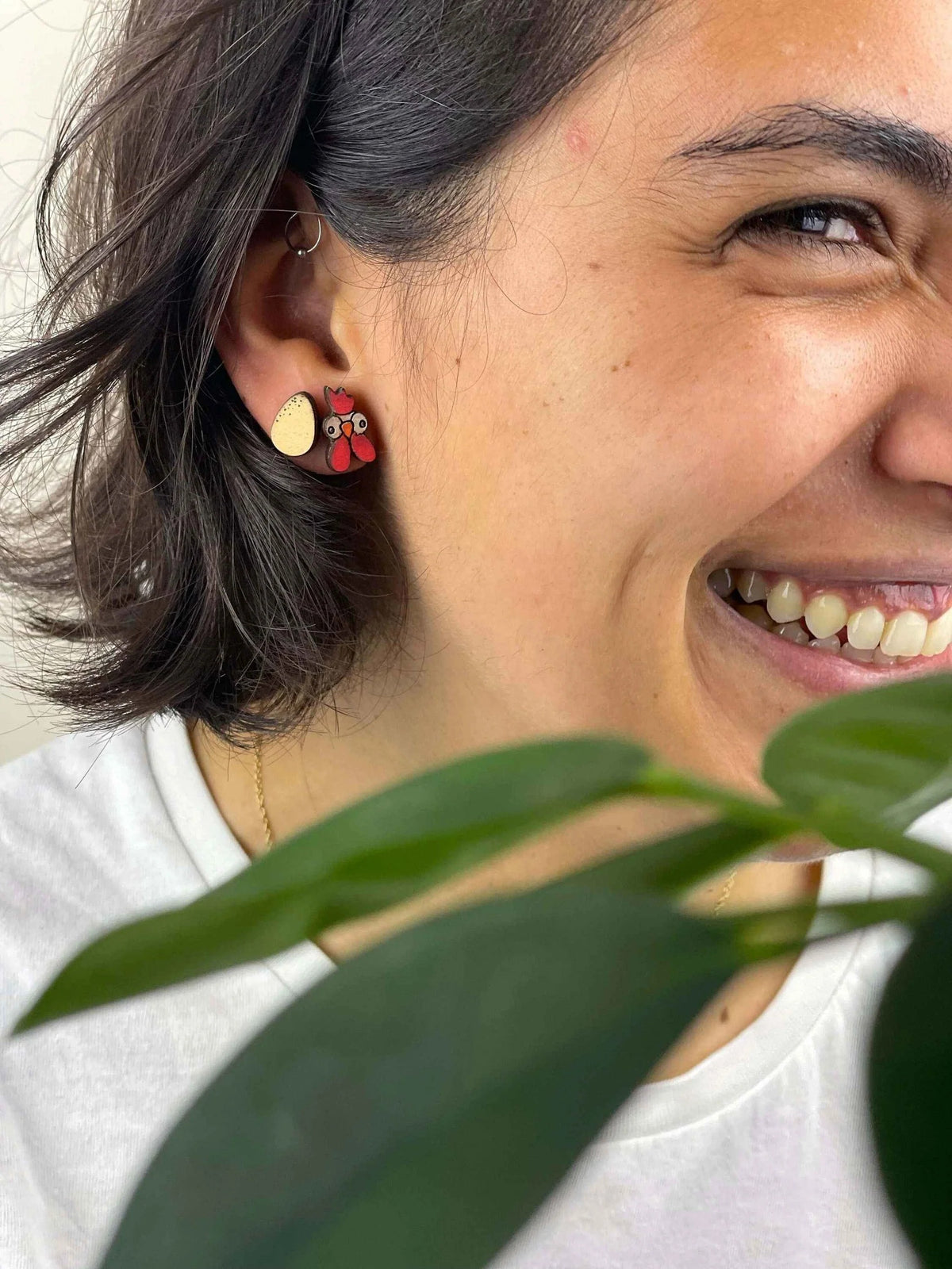 Pendientes: Gallina y Huevo