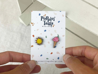 Pendientes: Helado y sol