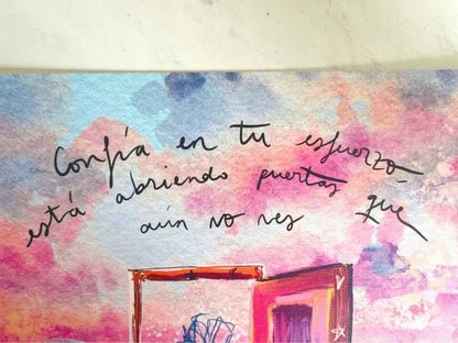 Lámina decorativa “Confía”