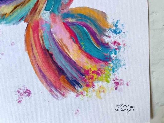 Lámina Colibrí - Late intensamente como el corazón de un colibrí