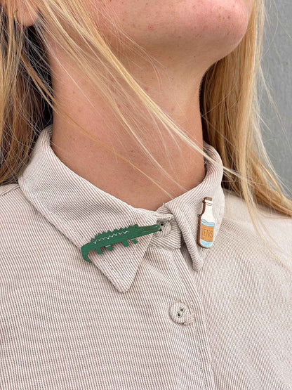 Broches: Lágrimas de Cocodrilo