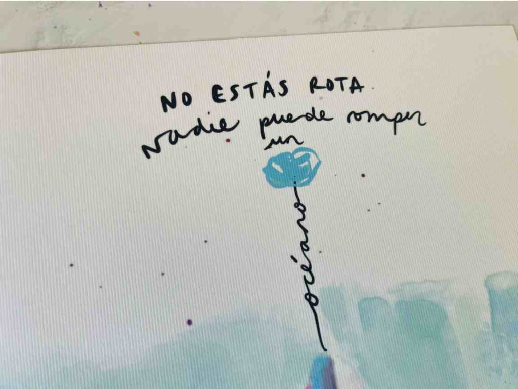 Lámina decorativa “Ballena viva” no estas rota, nadie puede romper un oceano