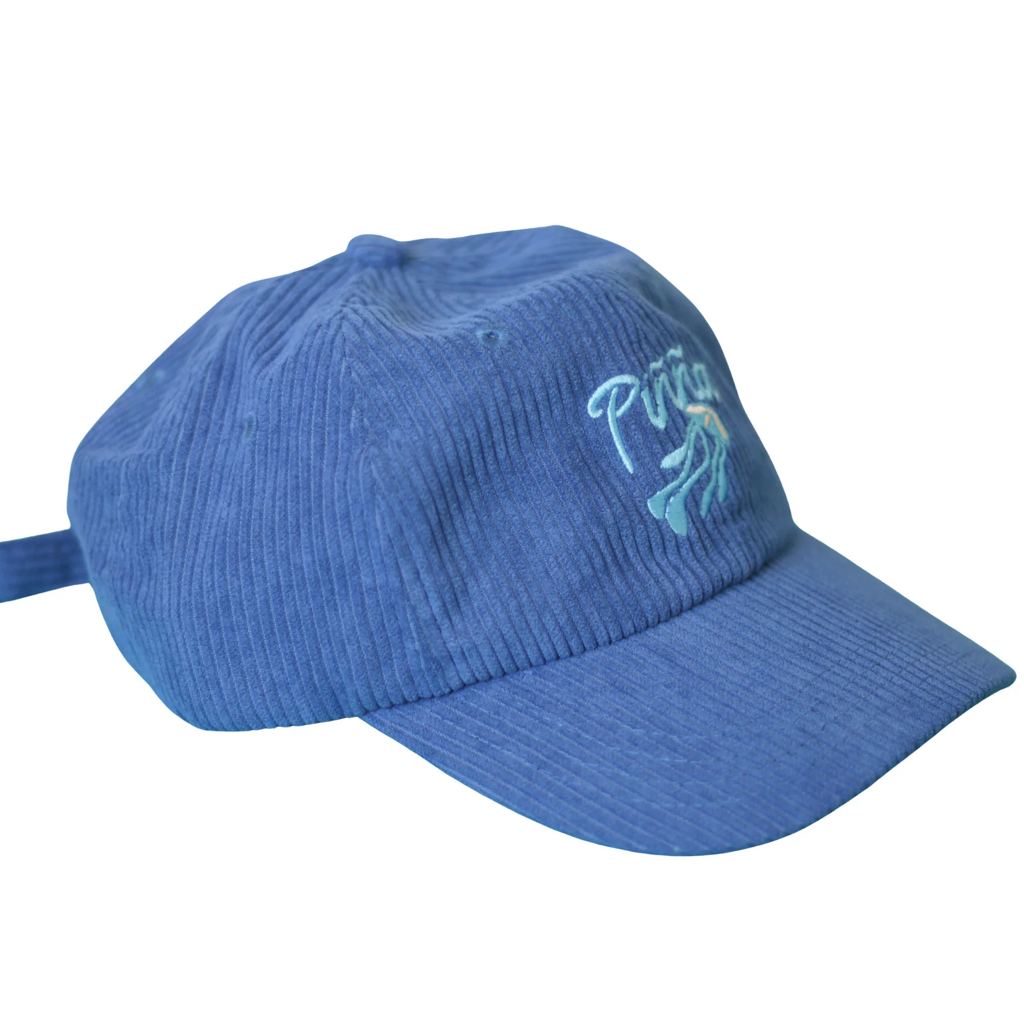 Gorra de Pana Azul Piñña – Bordado Medusa