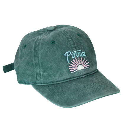 Gorra "Sunset" Verde Gastado - Ajustable y Unisex