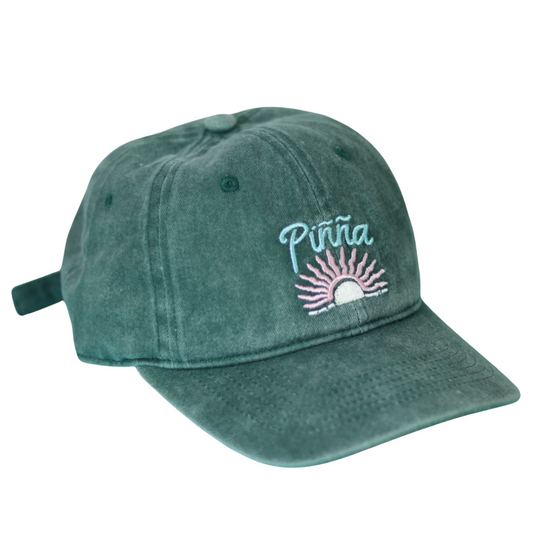 Gorra "Sunset" Verde Gastado - Ajustable y Unisex