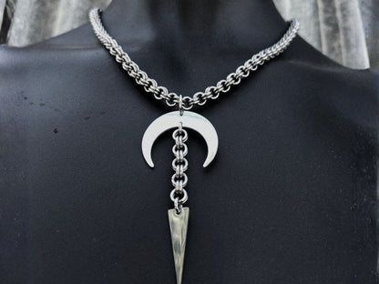 Collar Simbolismo Lunar - Mini Argollas | Amanda