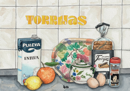 Lámina Torrijas en la cocina  - A5