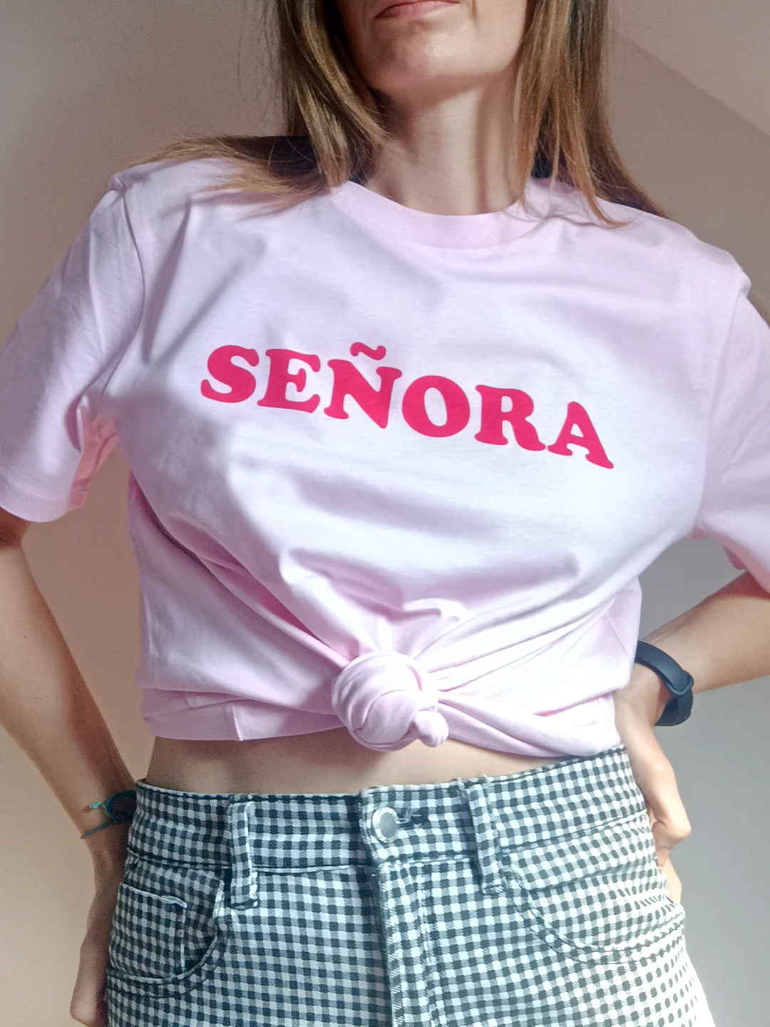 Camiseta Señora – Estampado en Rojo | Poc a Poc