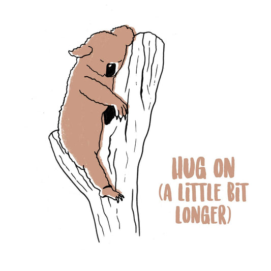 Postal con sobre 'Hug on (a little bit longer)' – Just Joking A7