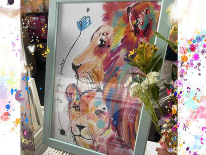 Lámina decorativa “Y Rugir juntos"