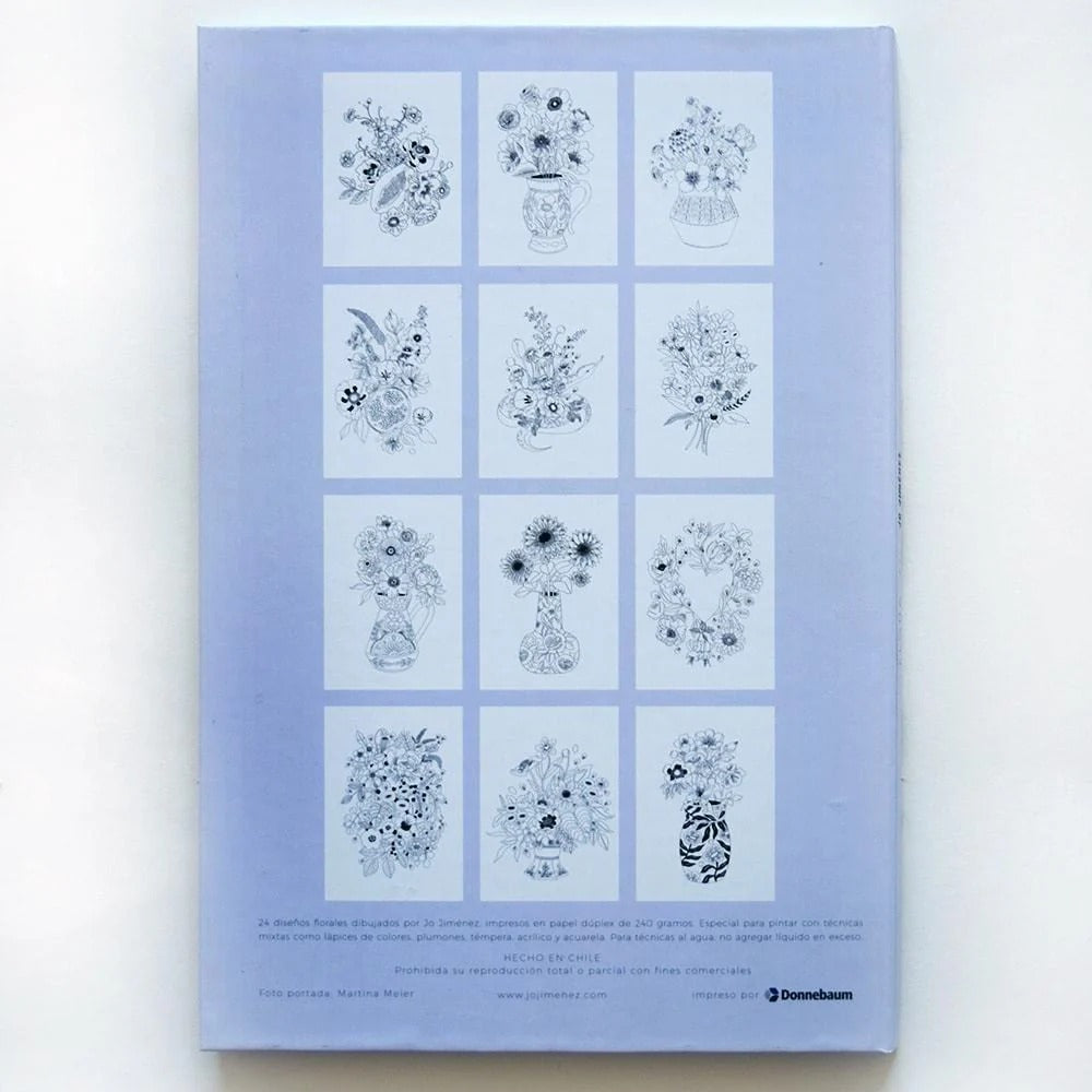 Libro para Colorear Flora - Jo Jiménez