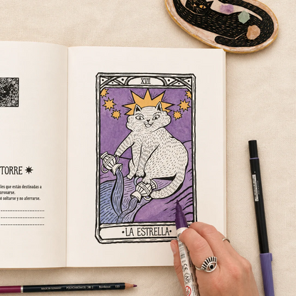 Libro para Colorear: Tarot Michi Místico