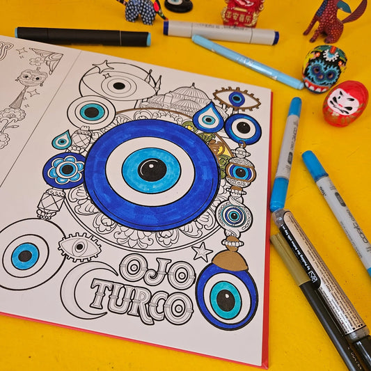 Libro para Colorear Amuletos - El Dios de los Tres