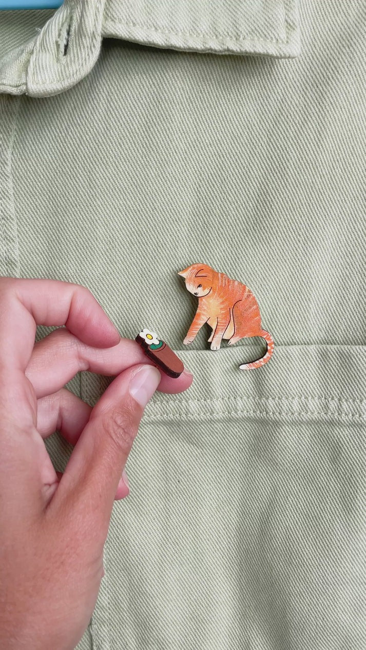 Broches: Gato Travieso