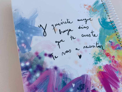 Cuaderno con Hojas en Blanco – Elefante, Sé Tú Misma Siempre