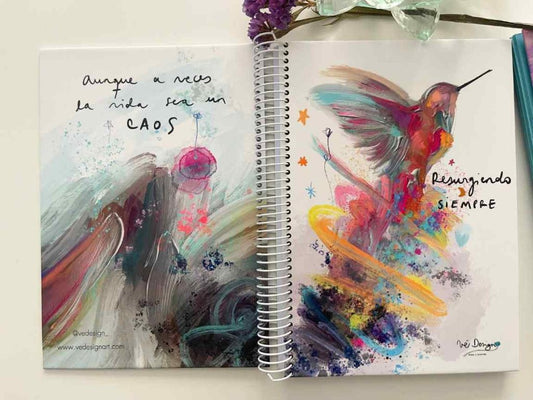 Cuaderno hojas con lineas - Cuaderno Fénix Fenix resurgiendo siempre