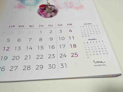 Calendarios de pared de la Vera
