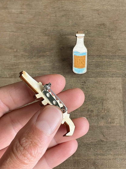 Broches: Lágrimas de Cocodrilo