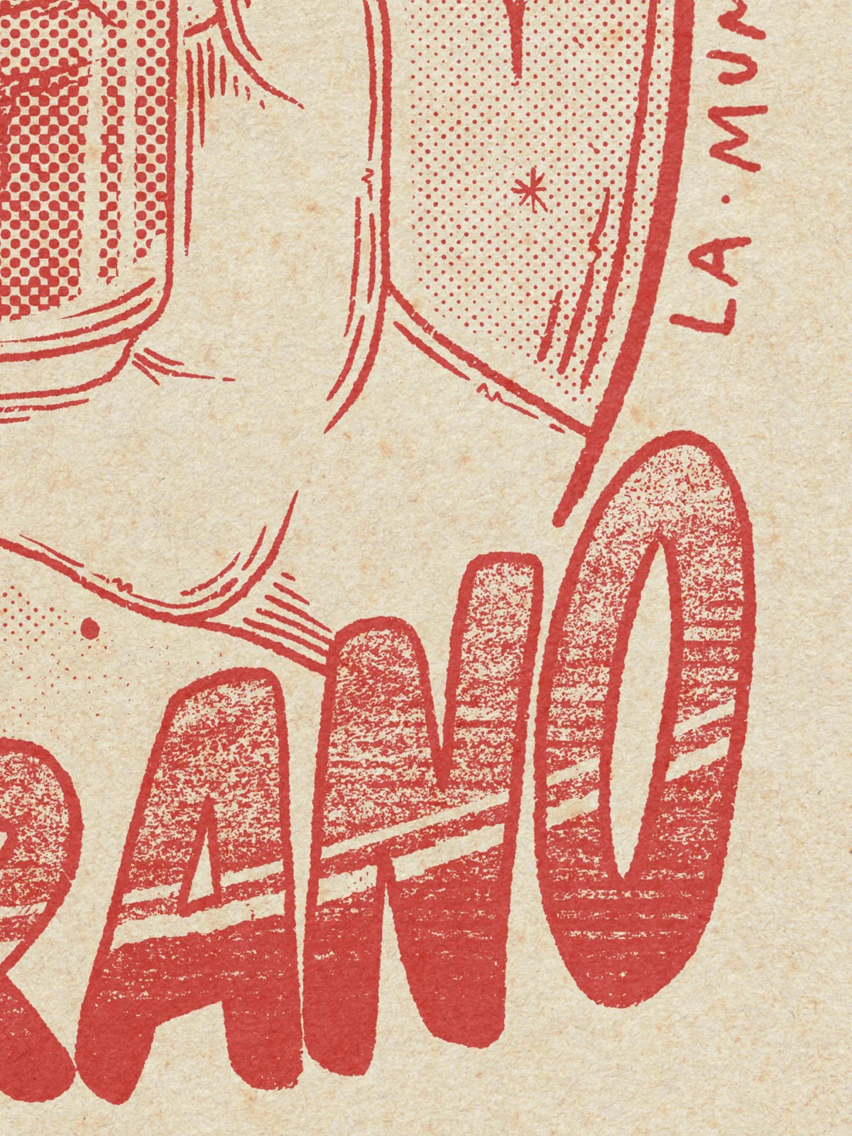 Lámina "Tinto de mi Verano" - Tinto Verano Monocromo