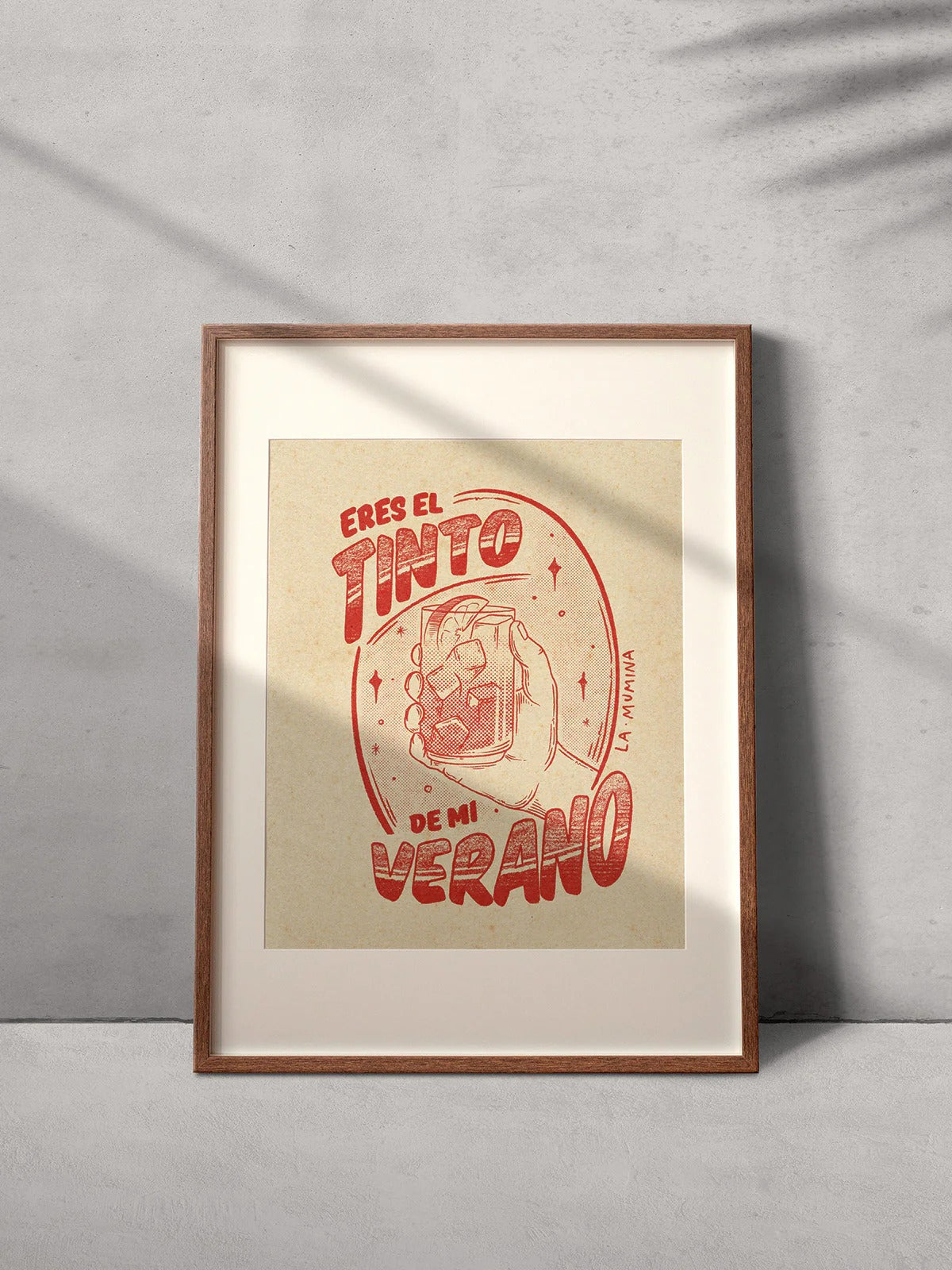 Lámina "Tinto de mi Verano" - Tinto Verano Monocromo
