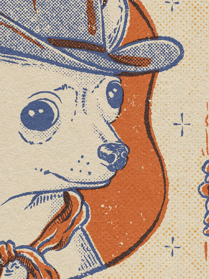 Lámina "Miedos" - Chihuahua Western Humor Ansioso