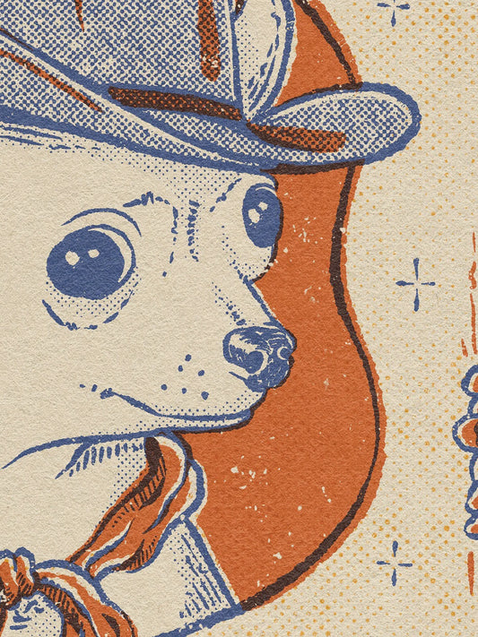 Lámina "Miedos" - Chihuahua Western Humor Ansioso