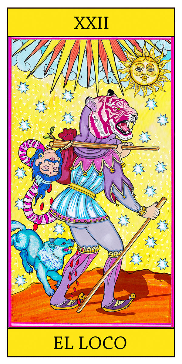 Lámina Tarot Arcano Mayor: El Loco – El Dios de los Tres