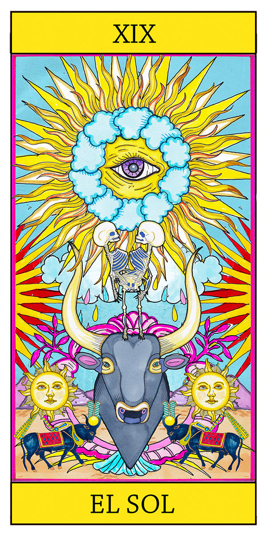 Lámina Tarot Arcano Mayor: El Sol – El Dios de los Tres