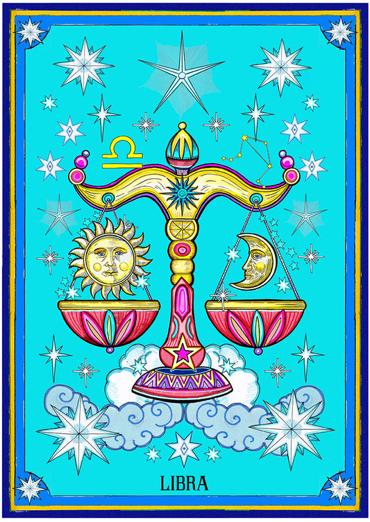 Lámina Horóscopo Grecolatino: Libra – El Dios de los Tres